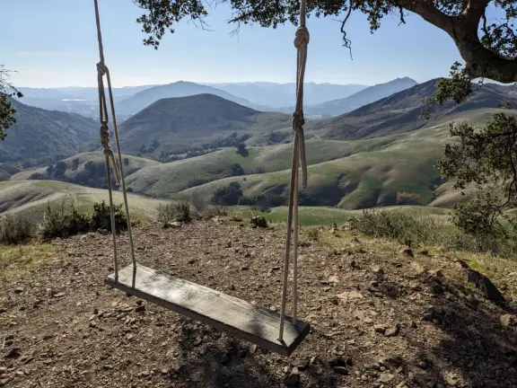 Swing at the top of the mountain detour. 