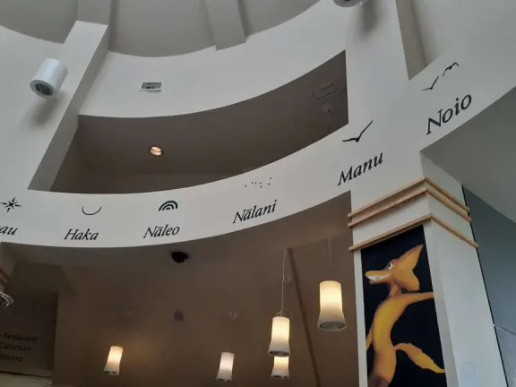 Like a children's museum, with lots of fun hands-on activities and colorful rooms, but plenty of interesting information for adults to read too.