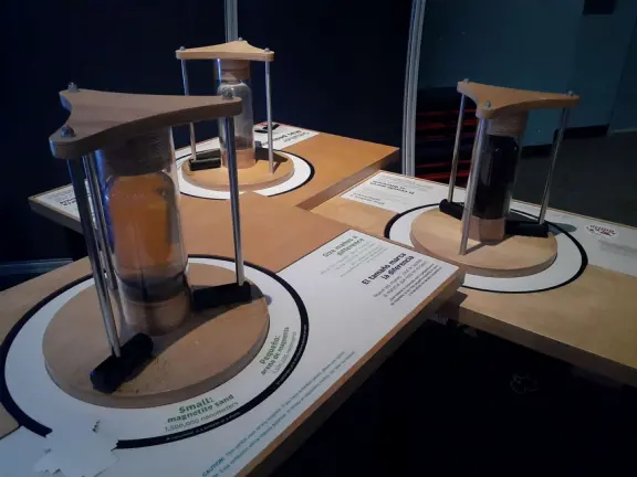 Like a children's museum, with lots of fun hands-on activities and colorful rooms, but plenty of interesting information for adults to read too.