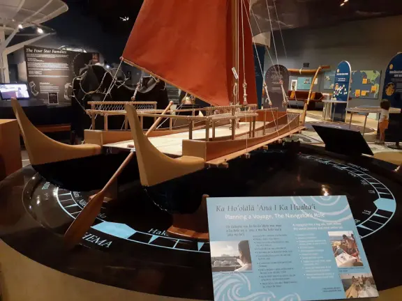 Like a children's museum, with lots of fun hands-on activities and colorful rooms, but plenty of interesting information for adults to read too.