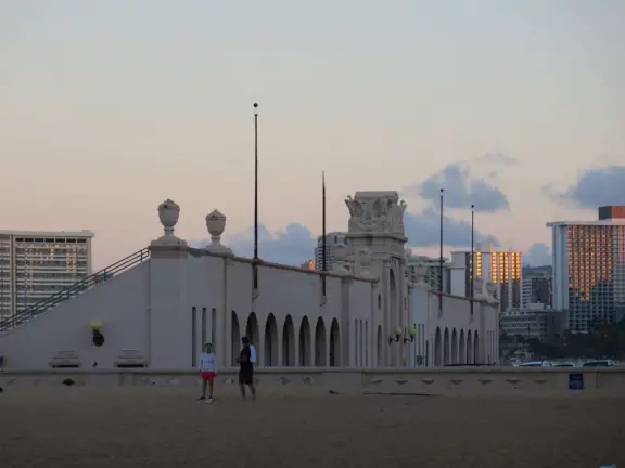It's wonderful to walk along the oceanfront watching the waves crash against the boardwalk, in a parklike setting also called San Souci State Recreational Park.