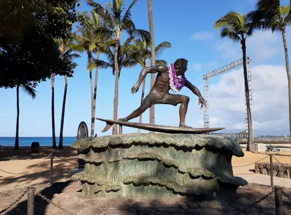 It's wonderful to walk along the oceanfront watching the waves crash against the boardwalk, in a parklike setting also called San Souci State Recreational Park.