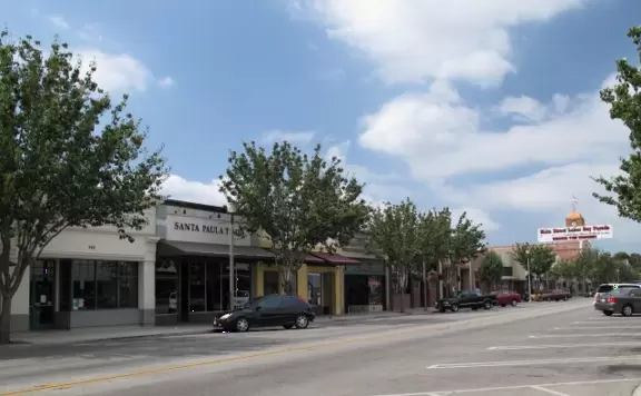 Quiet town with quaint old-style main street.