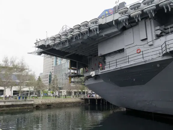 Fascinating museum with lifelike mannequins showing what life was like on a naval aircraft carrier in the second half of the 20th century.