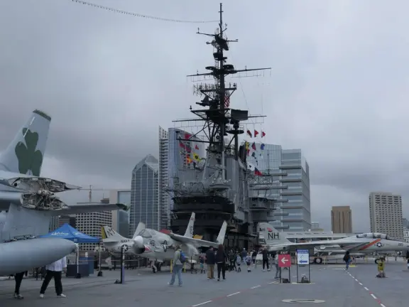 Fascinating museum with lifelike mannequins showing what life was like on a naval aircraft carrier in the second half of the 20th century.