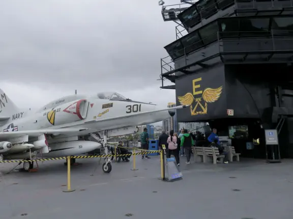 Fascinating museum with lifelike mannequins showing what life was like on a naval aircraft carrier in the second half of the 20th century.