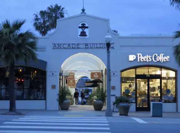 Healthy cafes, sweet Mary Star of the Sea Church, coffee shops, and walk past the amazing cliffs and coves of La Jolla.