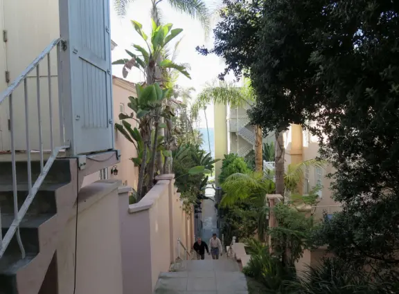 Healthy cafes, sweet Mary Star of the Sea Church, coffee shops, and walk past the amazing cliffs and coves of La Jolla.