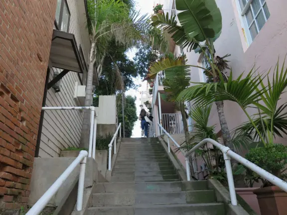 Healthy cafes, sweet Mary Star of the Sea Church, coffee shops, and walk past the amazing cliffs and coves of La Jolla.