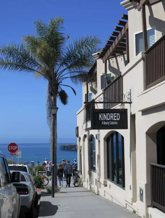 View of the ocean as you walk down San Luis Street. 