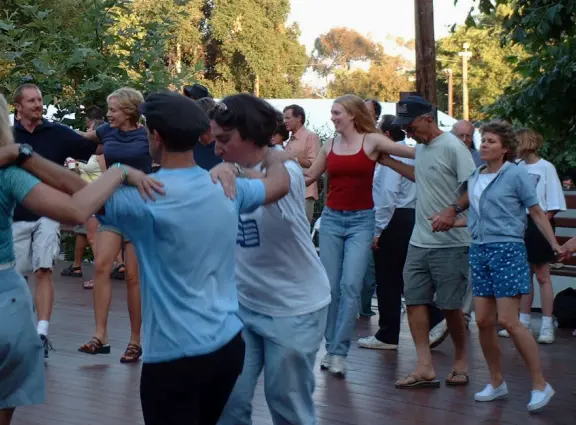 Dancing at a festival!