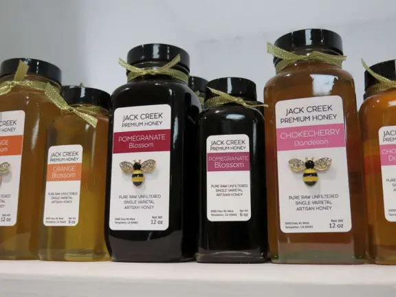 Jack Creek Honey, in many flavors. 