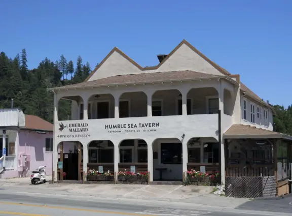 Picturesque town, deep in the forest.