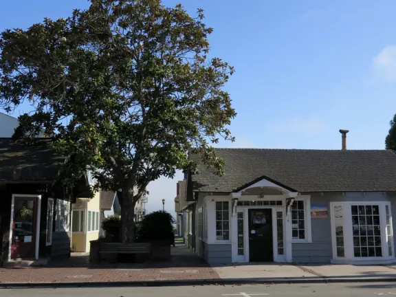 Cheerful, pretty town by the ocean!