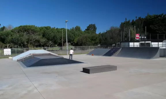 Huge park that feels like a retreat in the woods- playgrounds and pond with ducks!