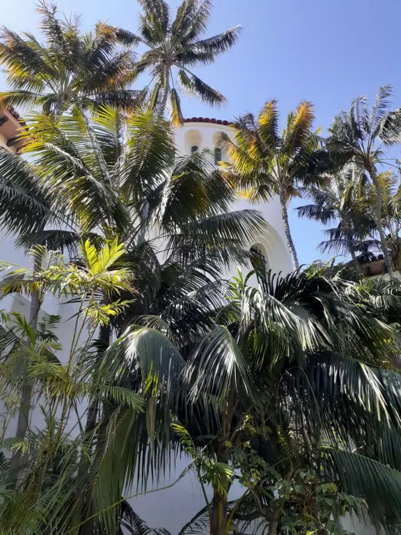 An exceptionally beautiful courthouse, sunken garden, and tower with 360 degree views of Santa Barbara.