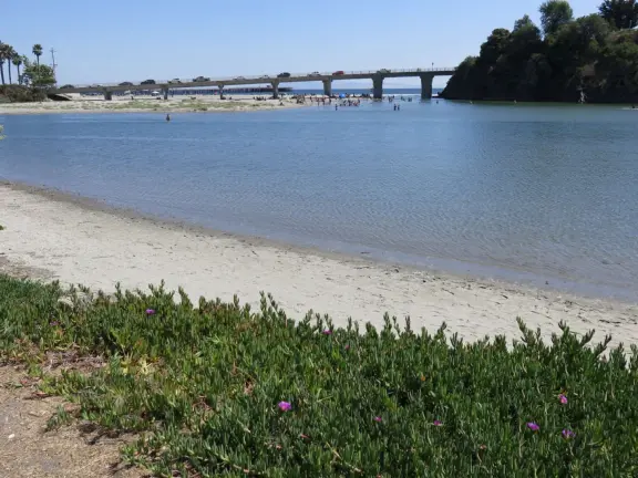 Colorful, pretty main street and boardwalk, with great cafes, lovely ship playground, and mesmerizing yellow cliffs.
