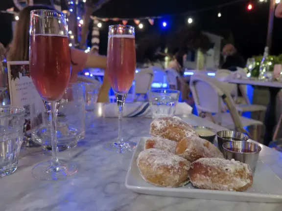 Colorful, pretty main street and boardwalk, with great cafes, lovely ship playground, and mesmerizing yellow cliffs.