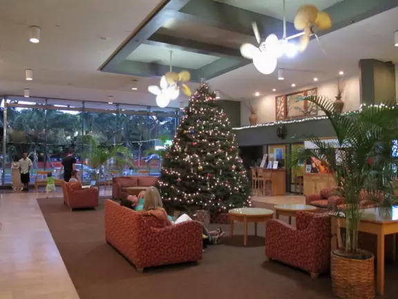 Great bodyboarding! And a 30-foot movie screen on the beach!