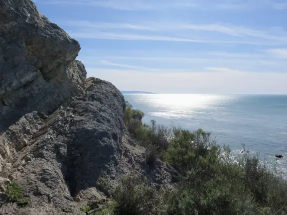 Top-of-the-world view of yellow cliffs, headlands, and magic coves.