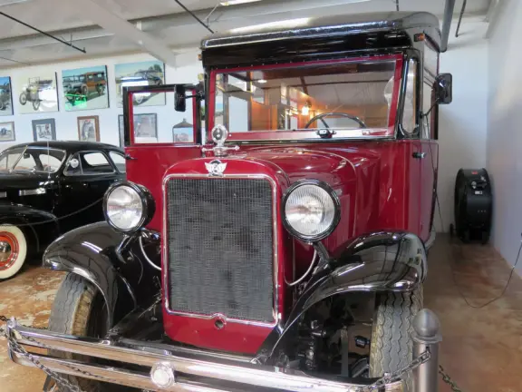 Military museum with jet fighters, World War I and II exhibits, historic and racing cars in Woodland Auto Display, bombs and missiles, communications equipment, and jeeps.