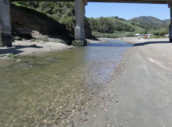 Colorful, pretty main street and boardwalk, with great cafes, lovely ship playground, and mesmerizing yellow cliffs.