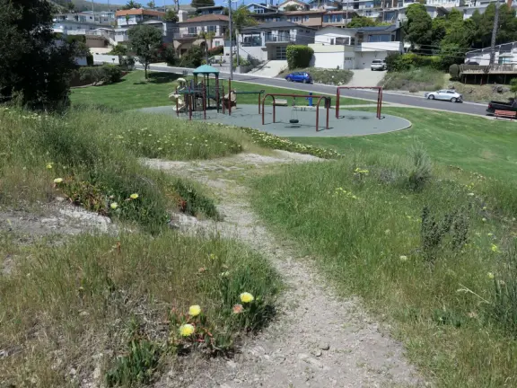 A lovely park in Pismo Heights with playground, sloped lawn with picnic areas, and best of all- rocky lookout with spectacular views of the coastline.
