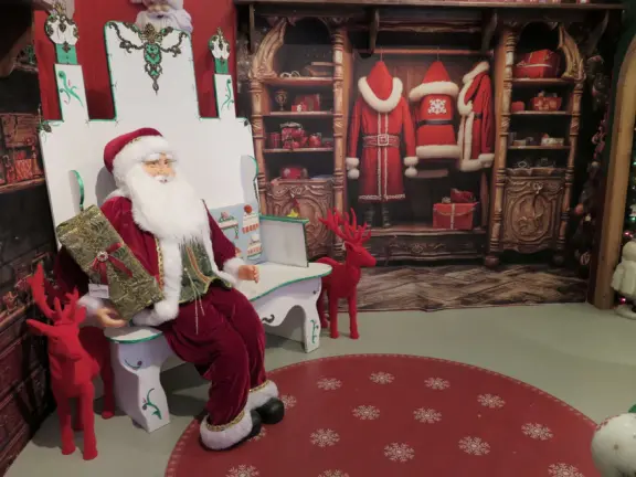 Garden in a sunny, sheltered spot, with cottage with turret under redwood trees, Buddhist gazebo, goats, and flowers galore! Seasonal pumpkins and Christmas market!