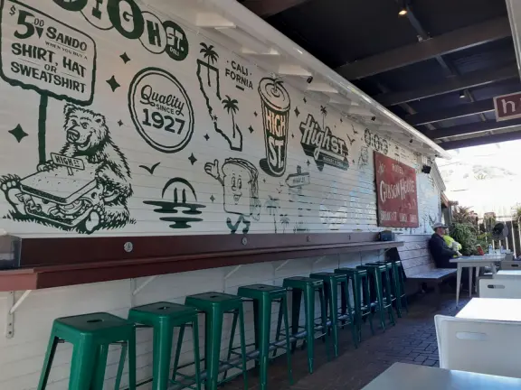 Take a walk past pretty Victorian homes and gardens.