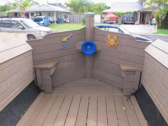 Boat to steer.