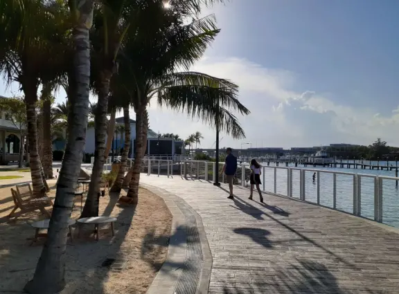 The walkway with a lovely breeze!