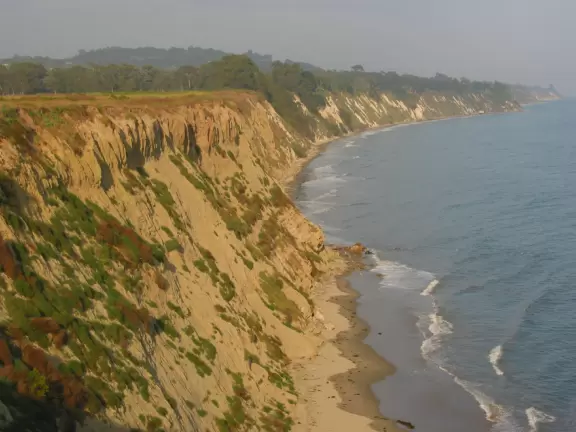 Almost unknown cliff walk and nudist beach, secluded and pretty.