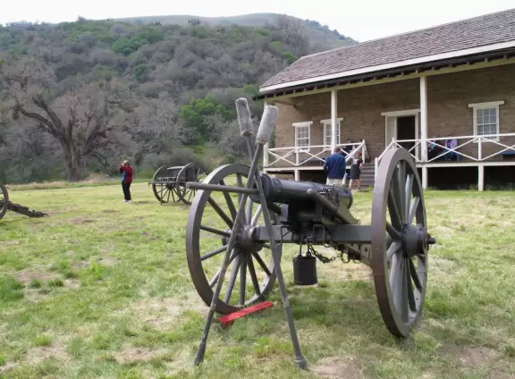 An army outpost of the 1850s in a beautiful mountain pass. Civil war era living history days are the best times to come.