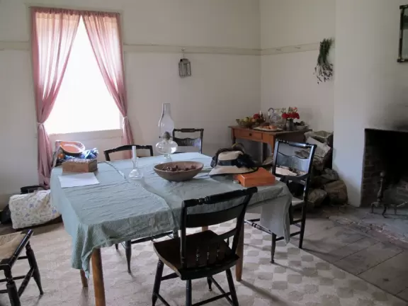 An army outpost of the 1850s in a beautiful mountain pass. Civil war era living history days are the best times to come.