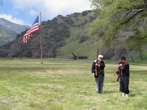 An army outpost of the 1850s in a beautiful mountain pass. Civil war era living history days are the best times to come.