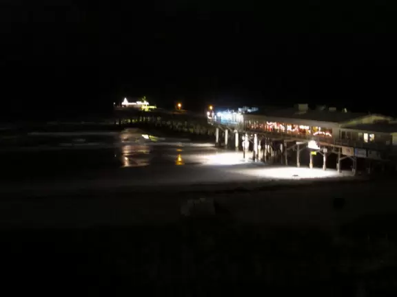 Best surfing in Florida! Beach and pier with slightly rundown restaurants.