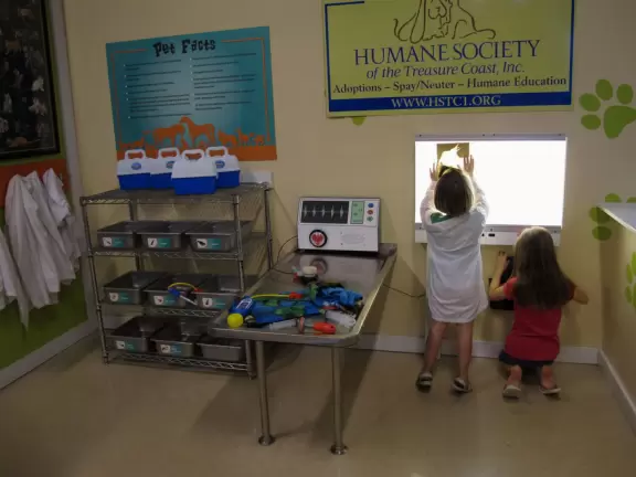 Beautiful museum with two-storey ship where kids can blast cannons, plus pretend grocery store, vet clinic, and auto repair center.