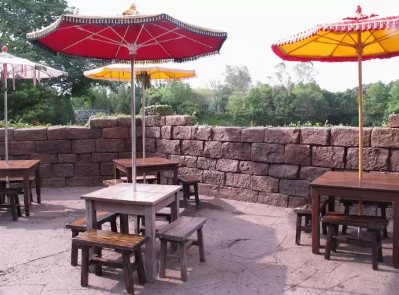 Lush theme park with African and Southeast Asian architecture- best for its two incredible shows and Pandora land.