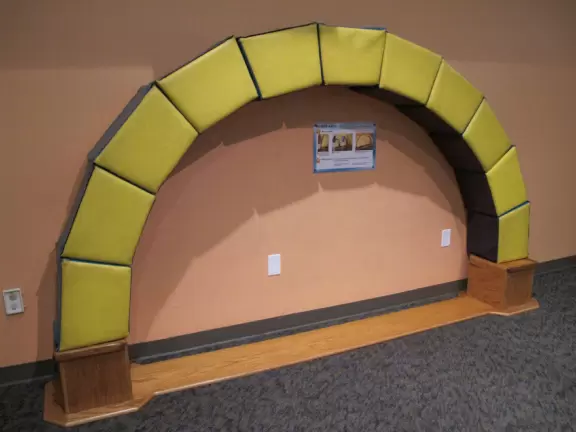Amazing wooden playground with splash pad and gizmos galore, plus carousel and free science museum, all in a tropical setting.