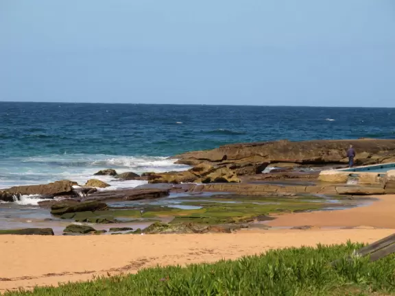 Gorgeous surfing beach on the ocean side of the Barrenjoey peninsula.