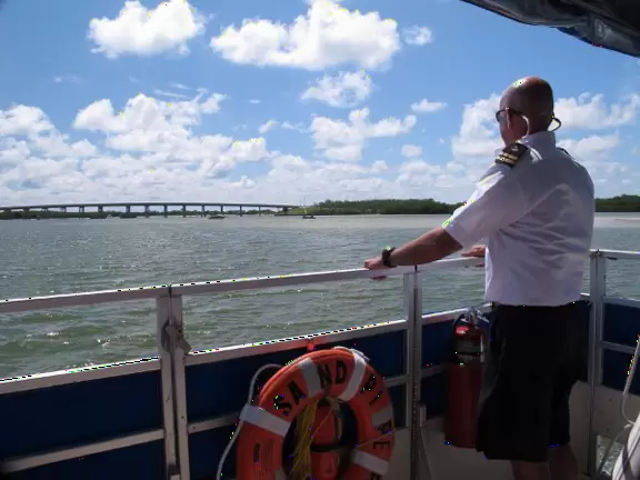It's pleasant to take a boat trip in Estero Bay and see the birds and dolphins.