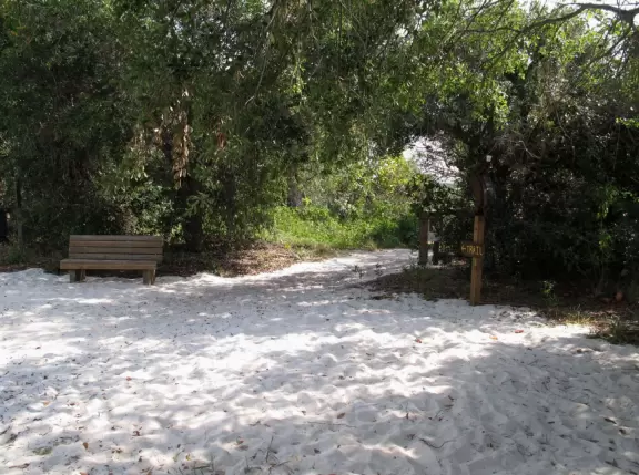 Gorgeous white sand beach on the Indian River Lagoon, plus nature center!