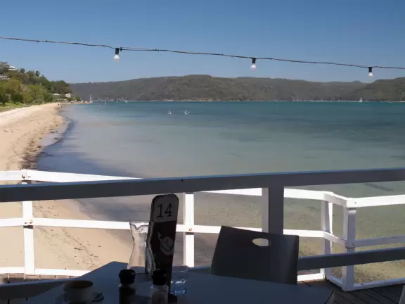 Everything a restaurant should be: surreal views of blue-green water set off by white decor, plus reasonable prices.