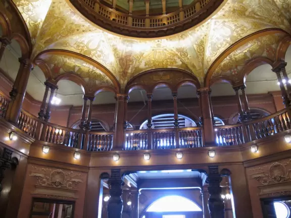 A private four-year college in a sumptuous building, formerly the Ponce de Leon Hotel.