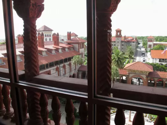 A private four-year college in a sumptuous building, formerly the Ponce de Leon Hotel.