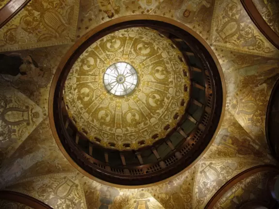 A private four-year college in a sumptuous building, formerly the Ponce de Leon Hotel.