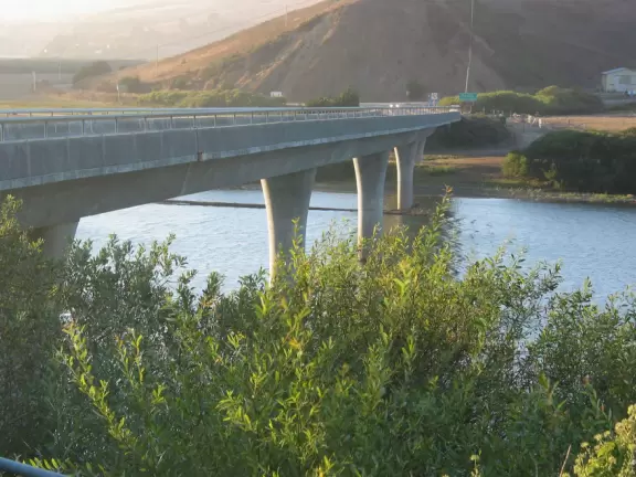 Incredible views over the bright blue Russian River as it meets the ocean at Jenner. This is a wonderful drive!