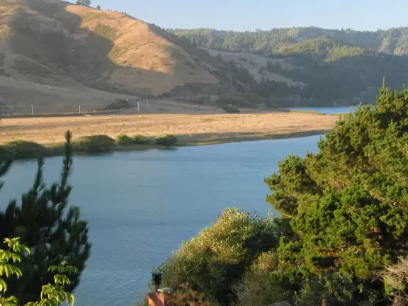 Incredible views over the bright blue Russian River as it meets the ocean at Jenner. This is a wonderful drive!