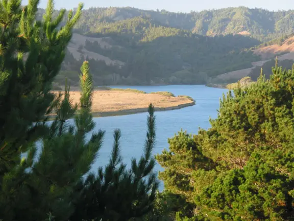 Incredible views over the bright blue Russian River as it meets the ocean at Jenner. This is a wonderful drive!