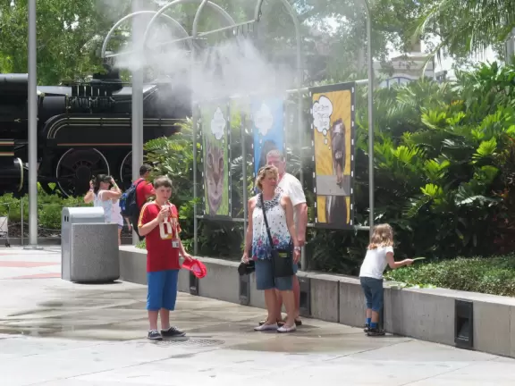 Theme park with fun rides, performers, and wonderful Harry Potter areas.